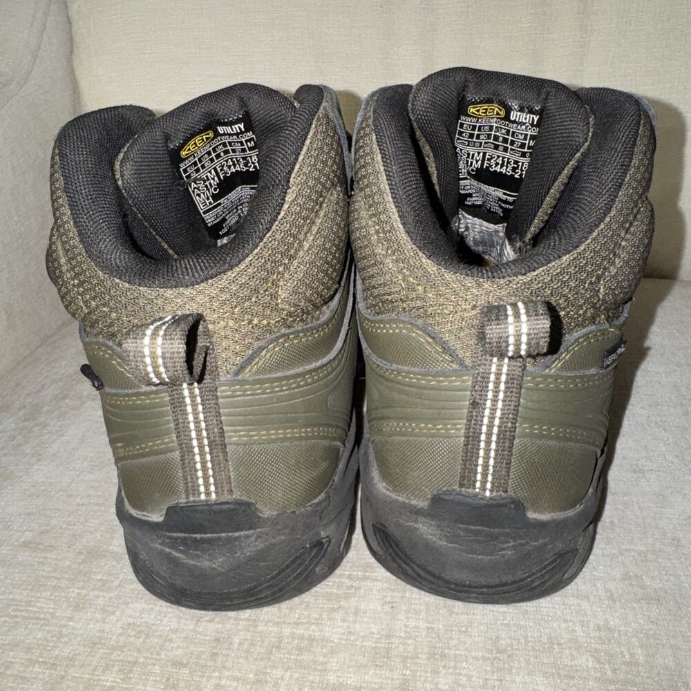Keen Work Boots Reno KBF WP Carbon Toe Waterproof 1027102D Mens Size 9D Sturdy - Picture 8 of 11